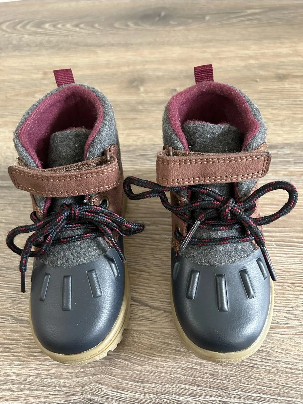 Carter's Brown, Gray and Red Kids Adventure Snow Boot